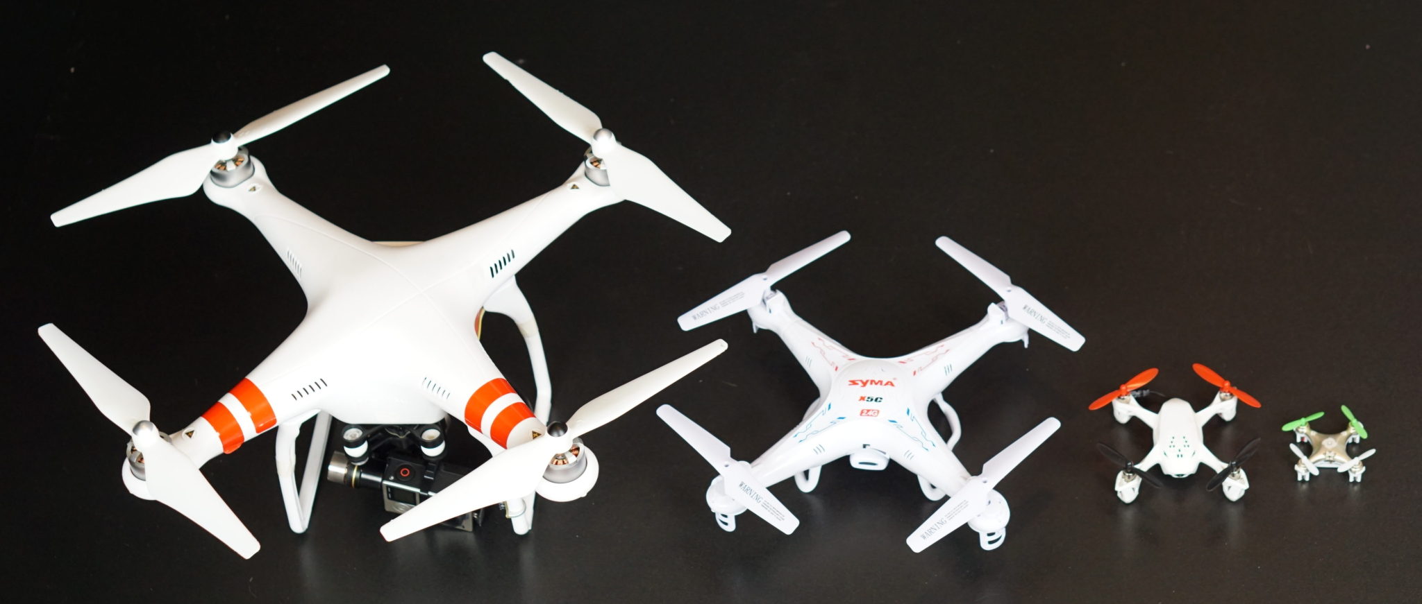 Phantom, Syma X5C, X4, CX-10