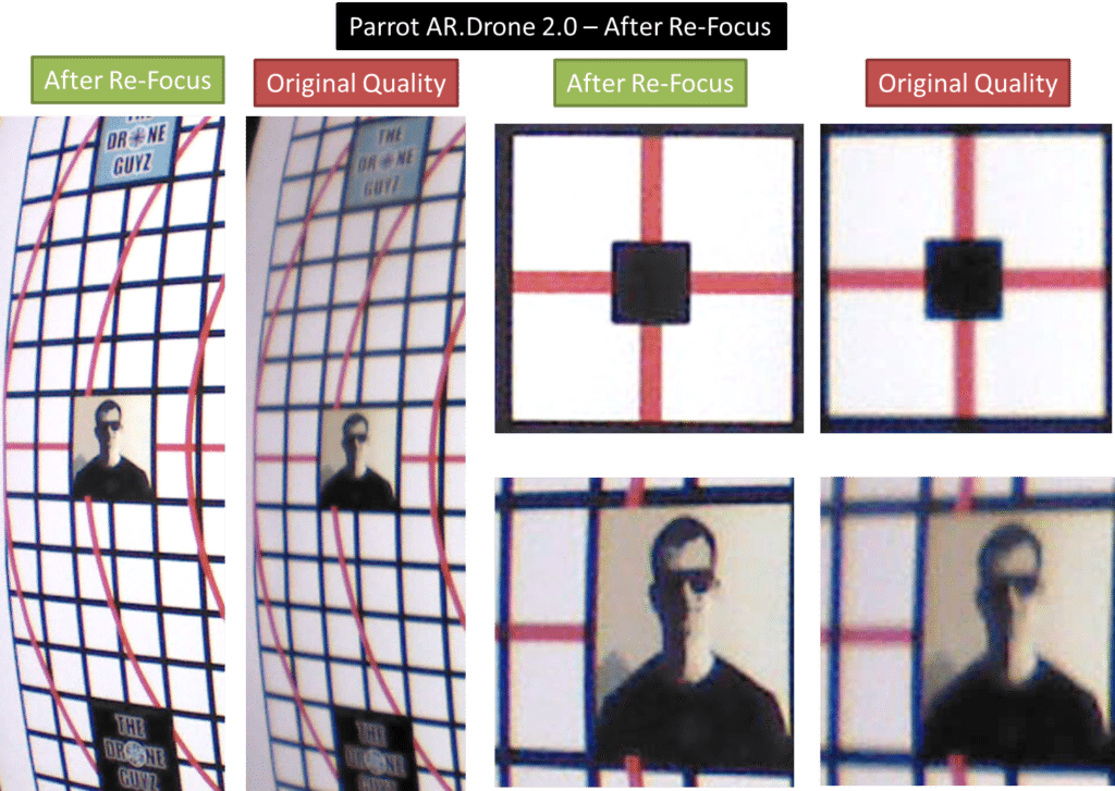 AR.Drone 2.0 Image quality before and after refocus