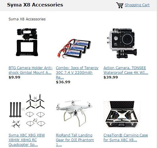 Syma X8 Accessories
