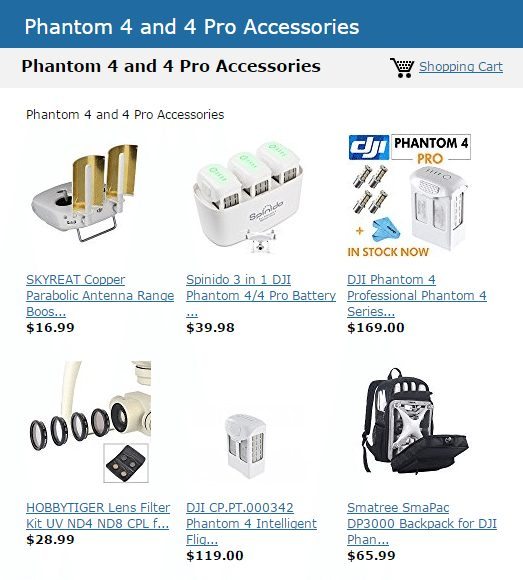 Phantom 4 pro accessories