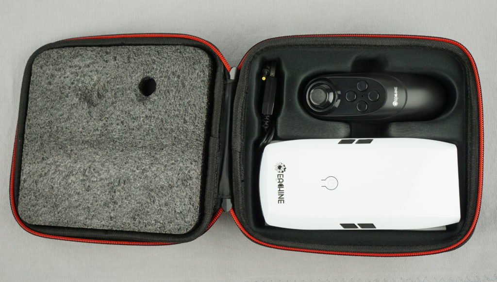 E56 selfie drone in its case