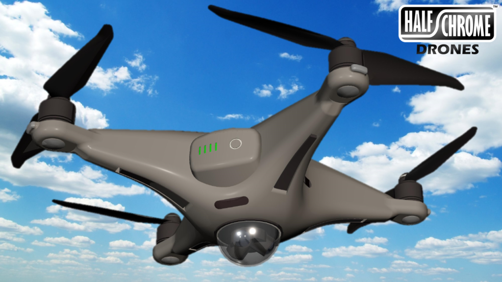 DJI 360° Camera drone in flight