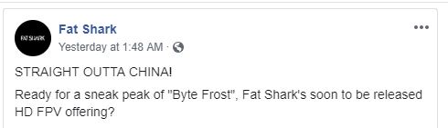 fat shark facebook announcement