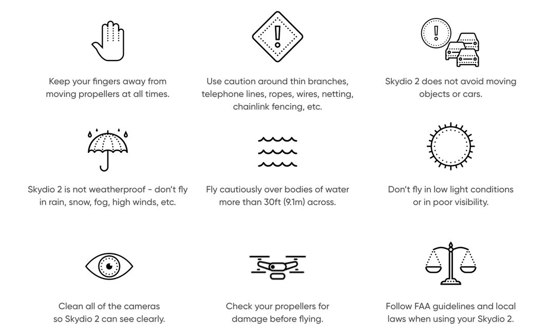 Skydio 2 Safety Tips