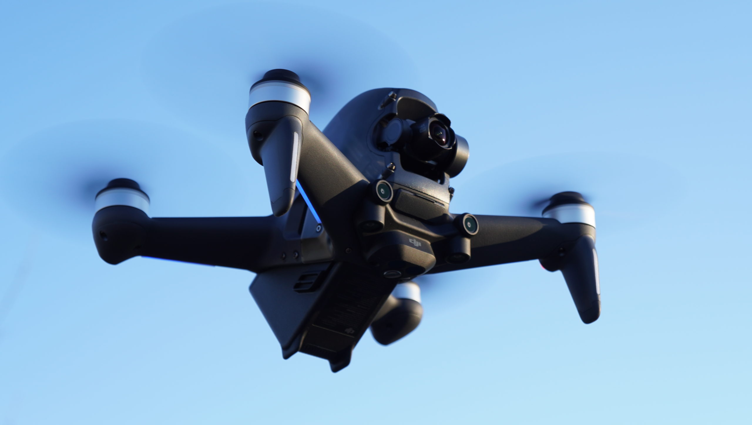 DJI FPV drone in flight