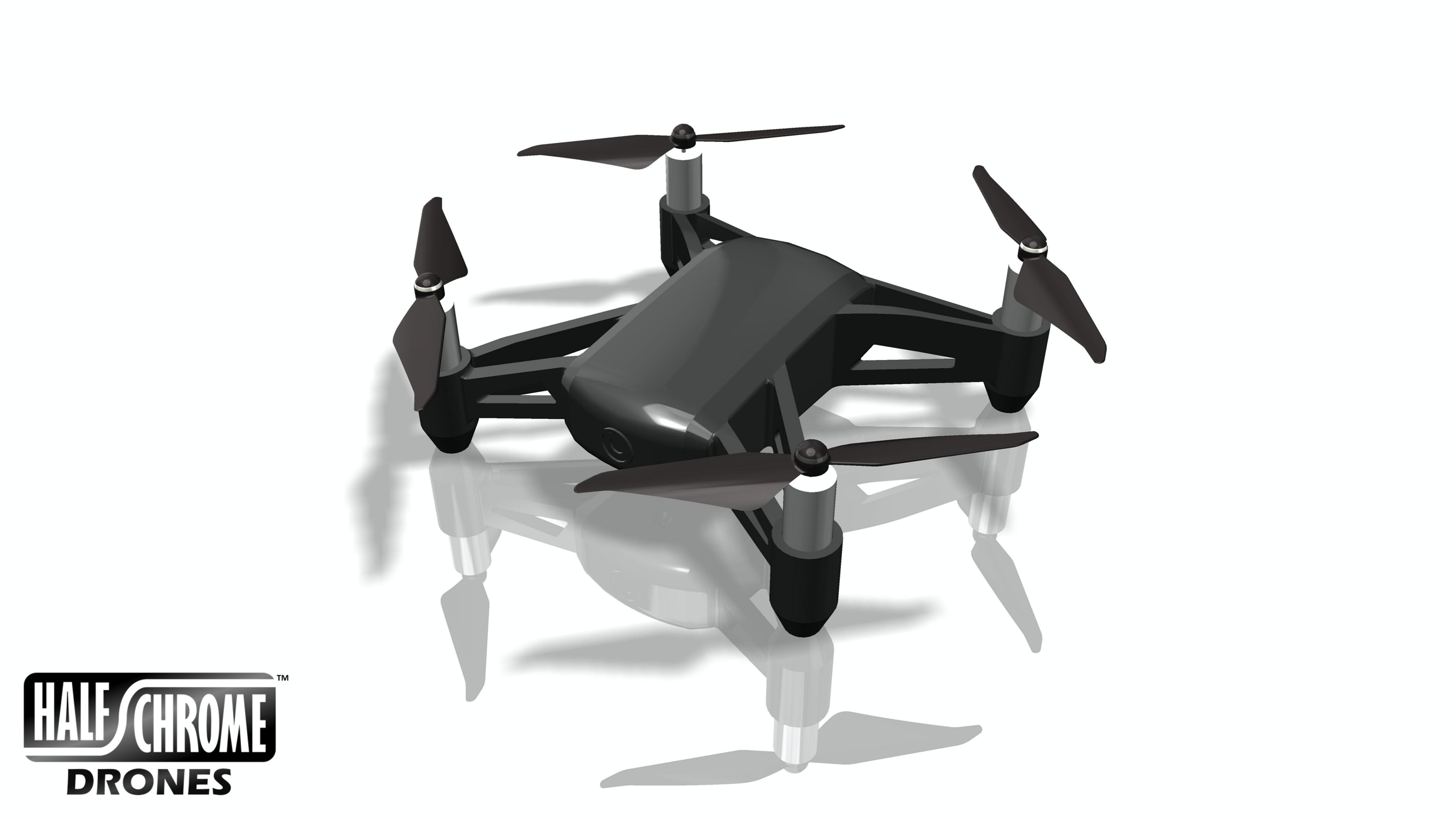 DJI Tello CAD Model - Free Download - Half Chrome Drones
